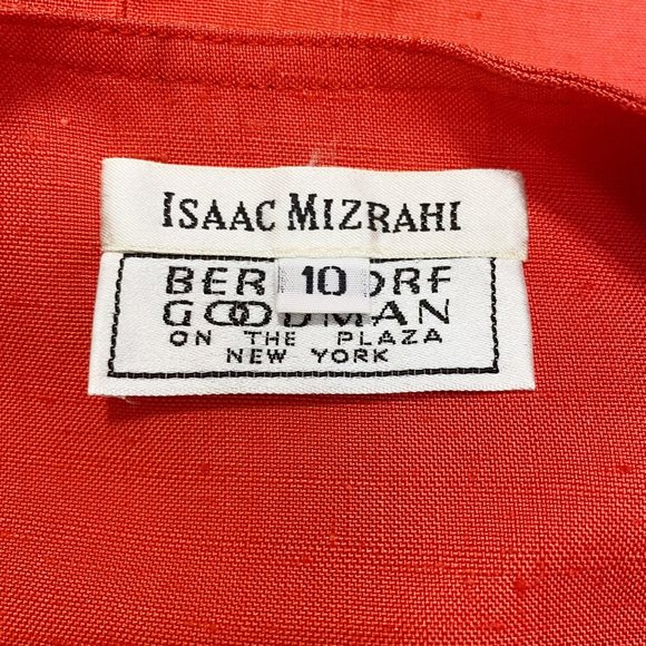 Vintage Isaac Mizrahi 100% Silk Red Wrap D… - Picture 13 of 15